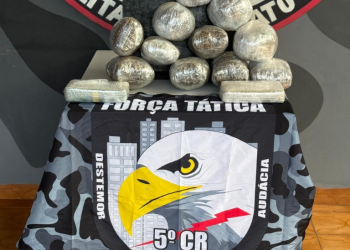 Força Tática apreende oito quilos de entorpecentes com passageiro em ônibus interestadual em General Carneiro